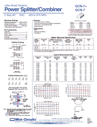 Datasheet QCN-7+ производства Mini-Circuits